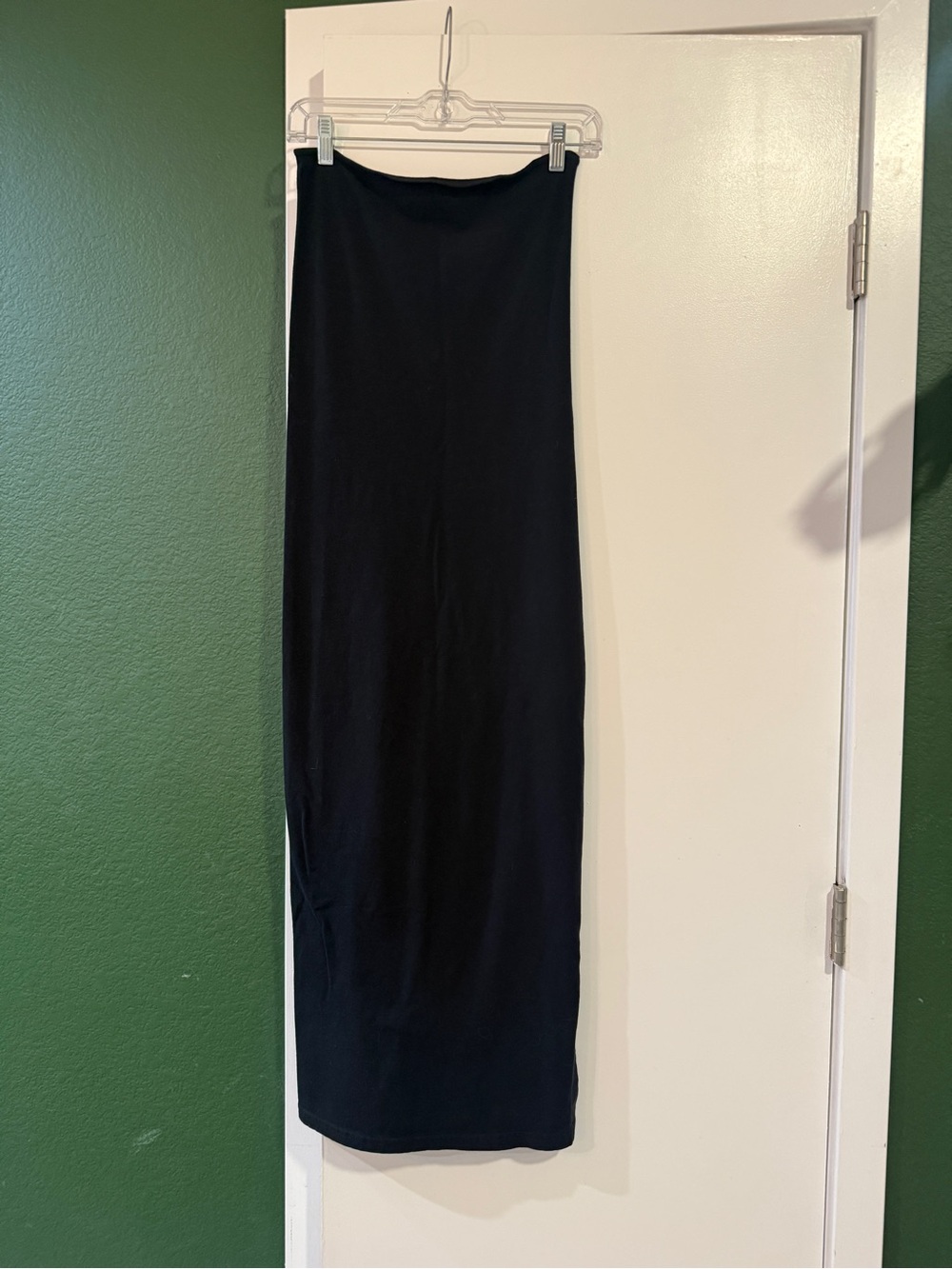 American Apparel Strapless Black Maxi Dress